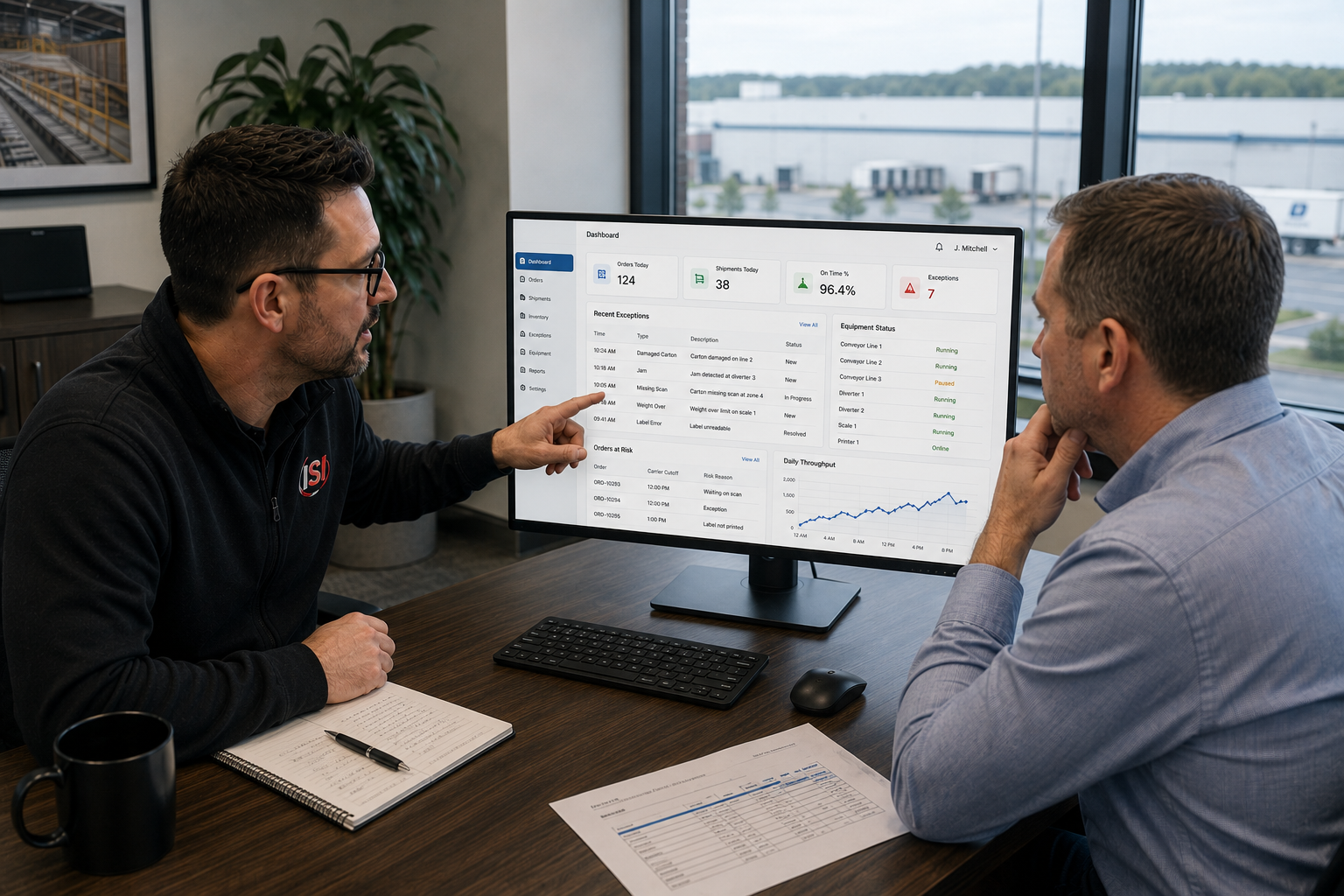 Custom software dashboard